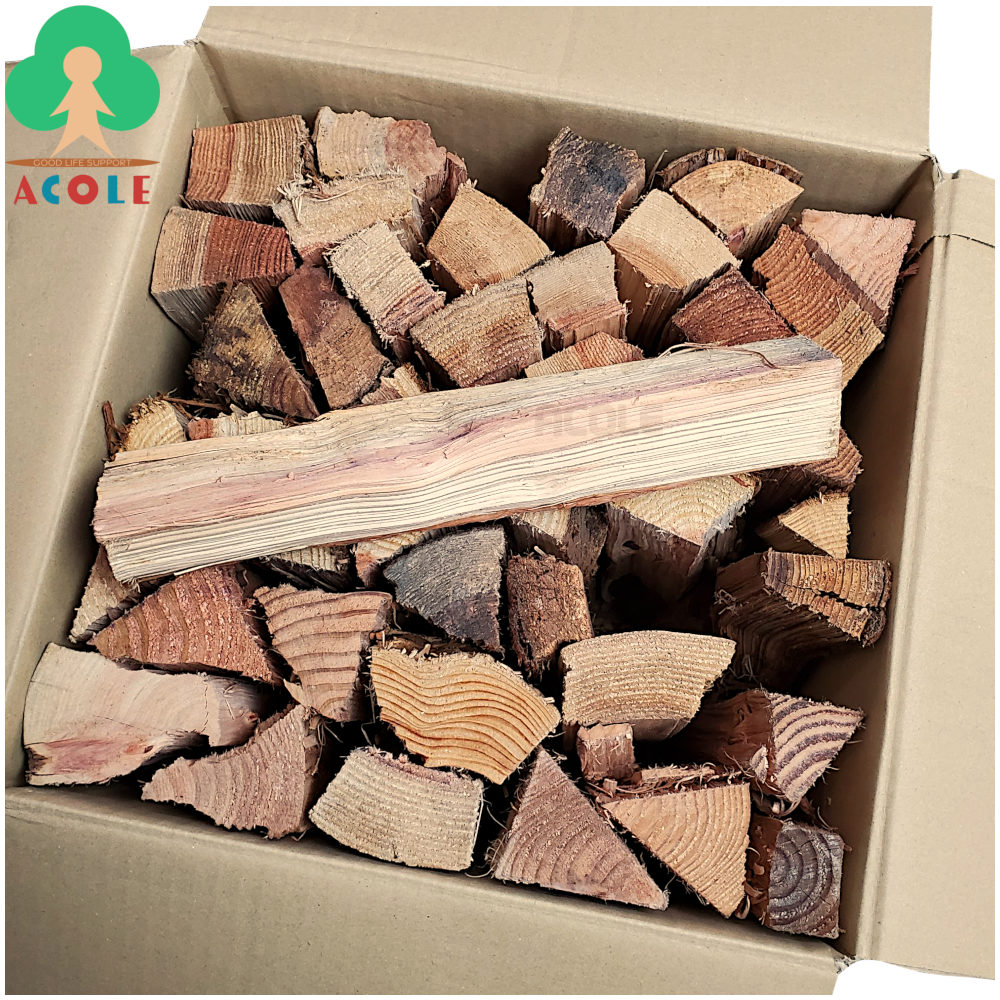 楽天市場】元気村富士 日本製杉薪10kg(1箱) SGMK-10 皮付き 長さ約