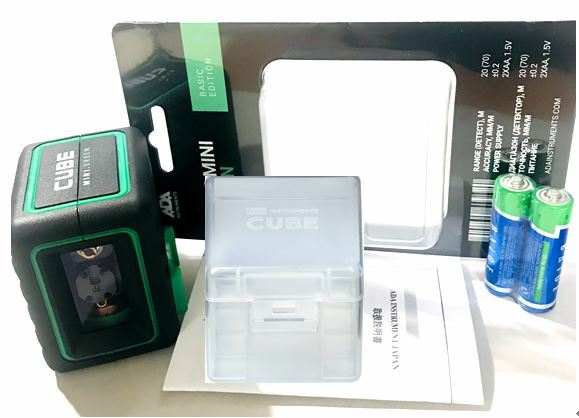 楽天市場】5%OFF グリーン レーザー墨出し器 キューブミニベーシック