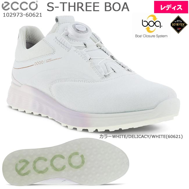 楽天市場】ECCO エコー S-THREE BOA スパイクレスシューズ (レディス