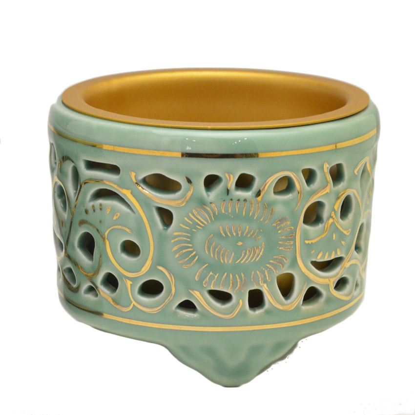 楽天市場】香炉 香呂 真宗大谷派用 東用 透かし香炉 金付 3.0号 特大