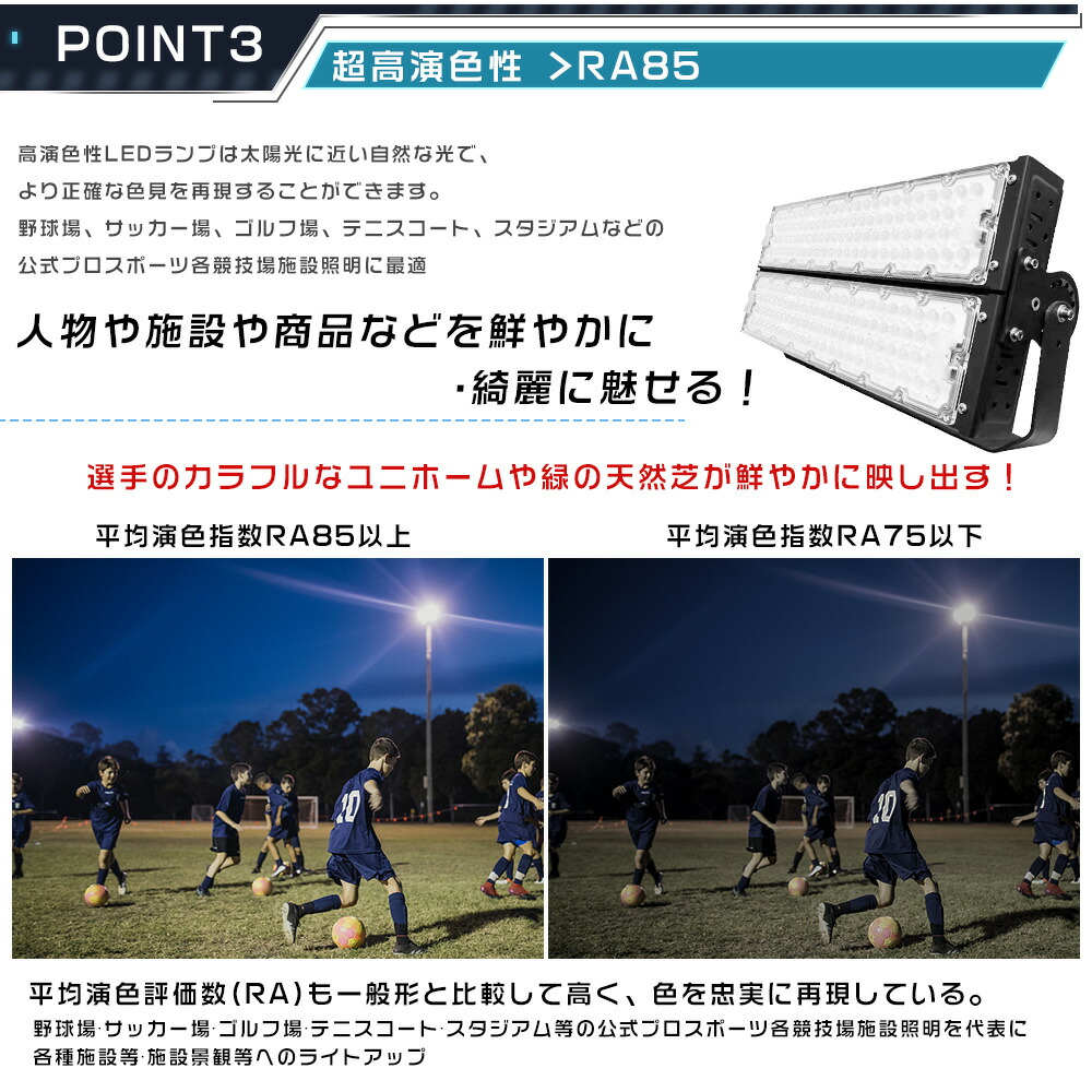 楽天市場】4台セット LED投光器 600W 6000W水銀灯相当 省エネ 超爆光