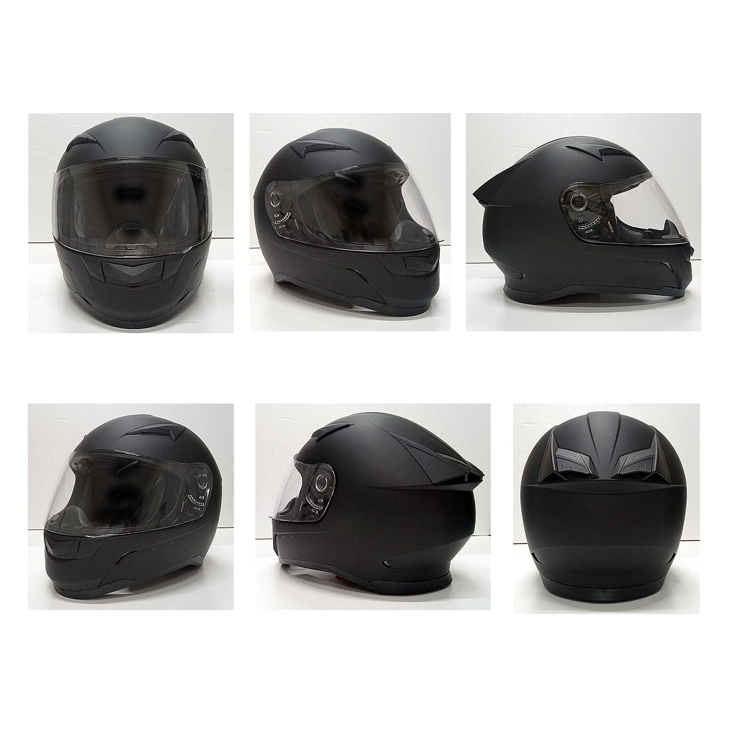 楽天市場】バイクヘルメット フルフェイス マットブラック Mサイズ