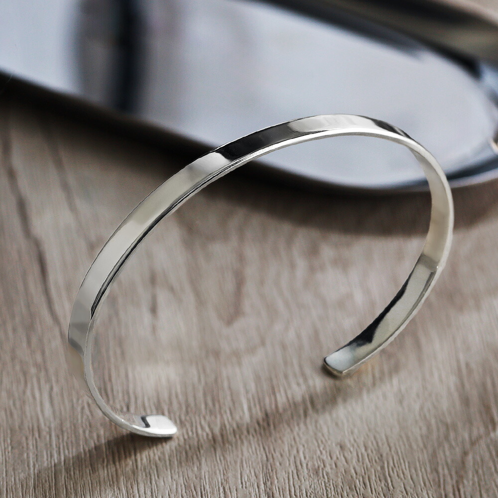 楽天市場】Binich(ビニッチ) 定番 5mm幅 プレーン バングル 平打ち