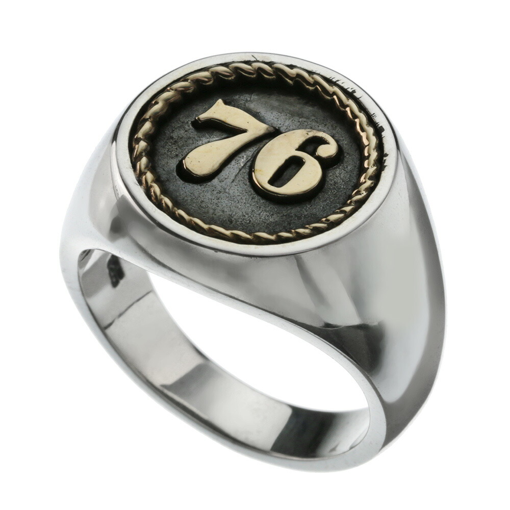 楽天市場】Binich(ビニッチ) ナンバー 76 リング 印台 メンズ 指輪