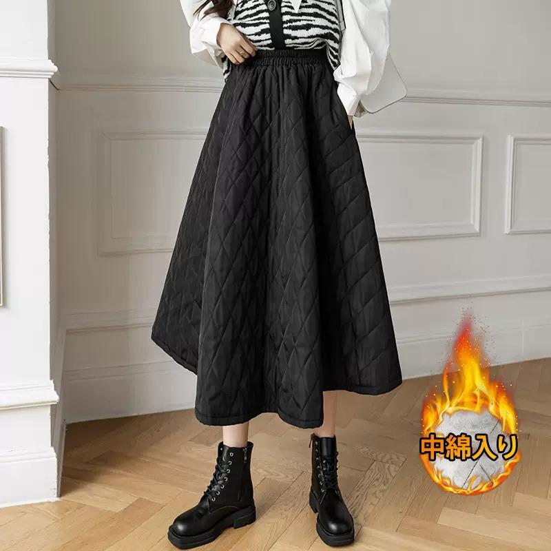 楽天市場】ロングスカート レディース キルティングスカート スカート