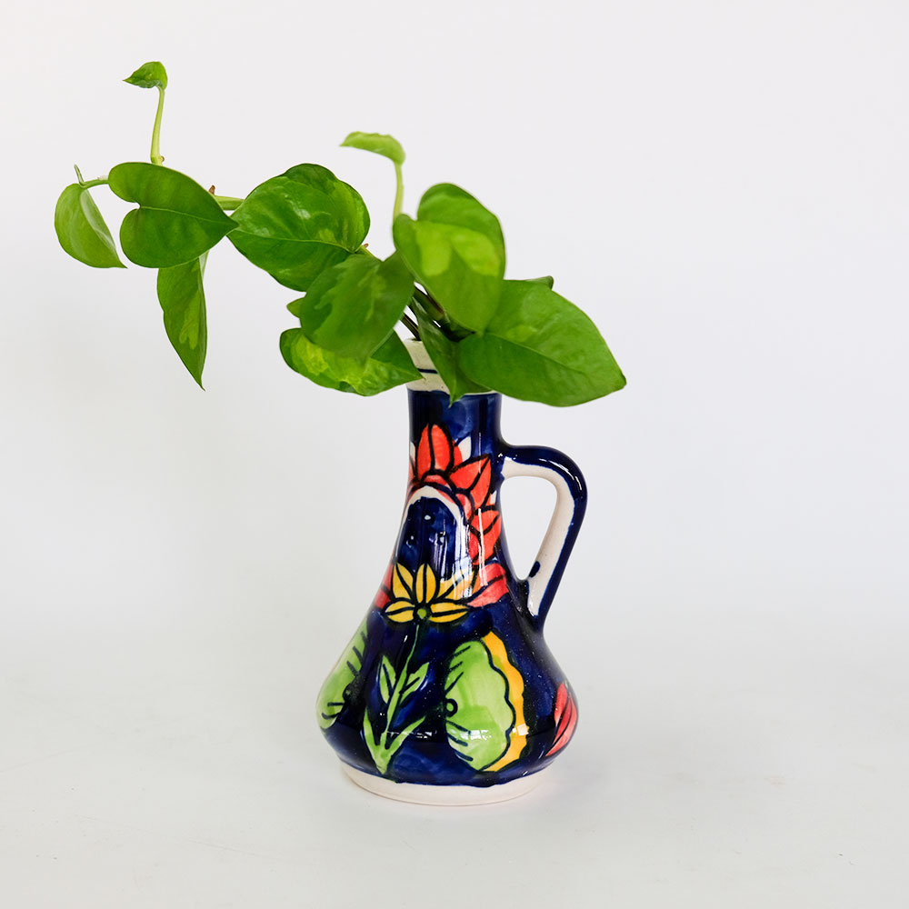 楽天市場】花瓶 おしゃれ インド製 ハンドメイド アート 陶器 | Freaks