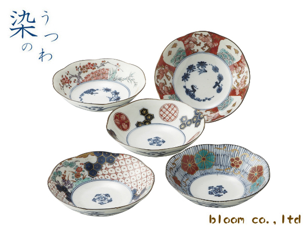 楽天市場】5個セット 染錦古伊万里 中鉢揃 16cm美濃焼 和食器 中鉢