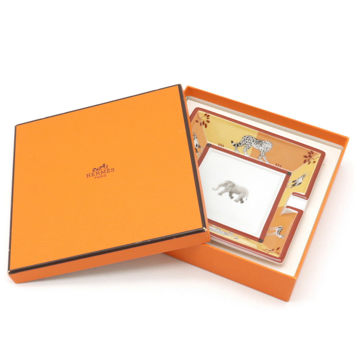 楽天市場】HERMES エルメス アッシュトレイ 灰皿 アニマル 動物 ゾウ