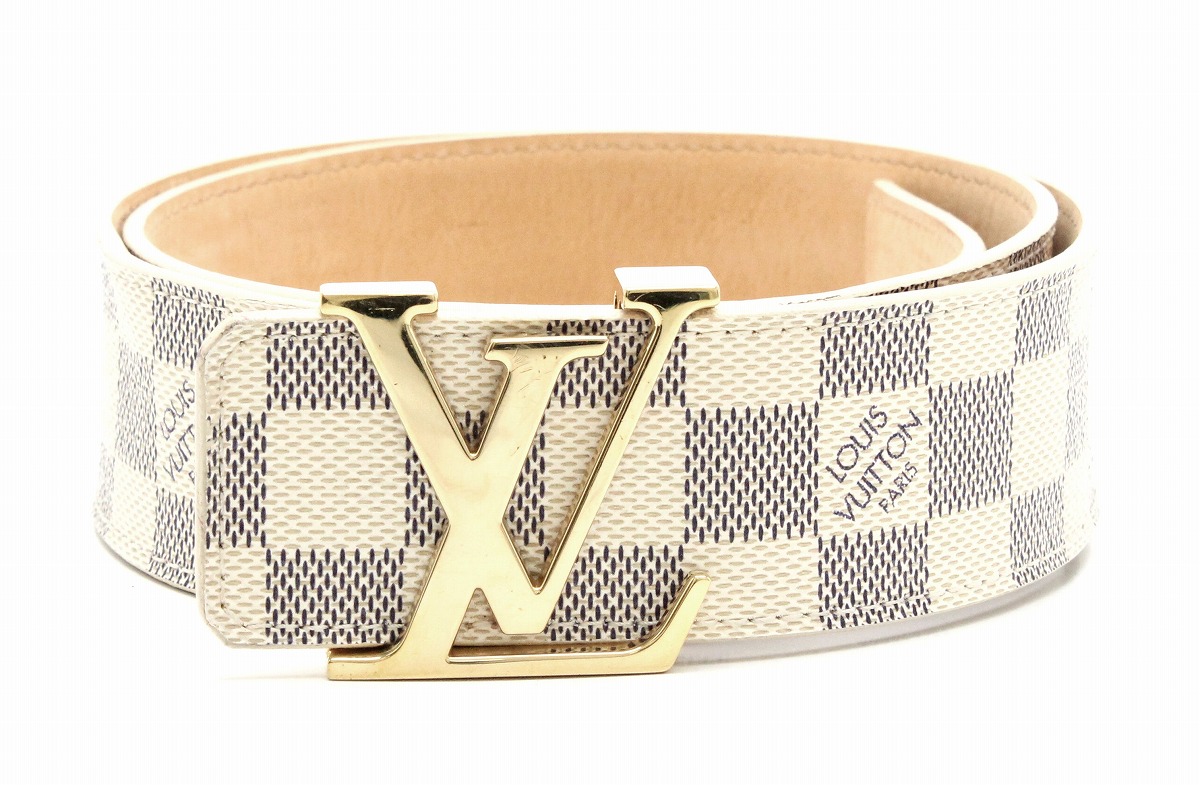 LOUIS VUITTON ダミエアズール サンチュール LVイニシアル 中古