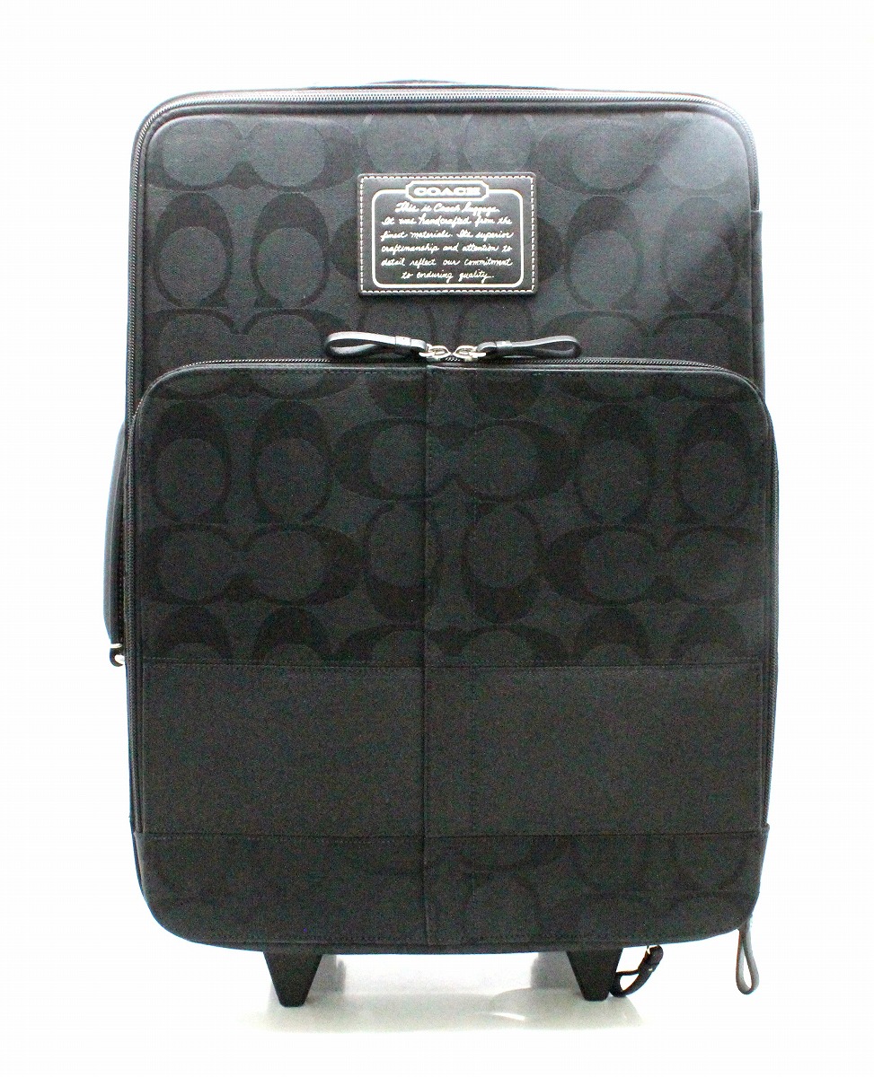 楽天市場】【未使用品】【バッグ】COACH コーチ シグネチャー キャリー