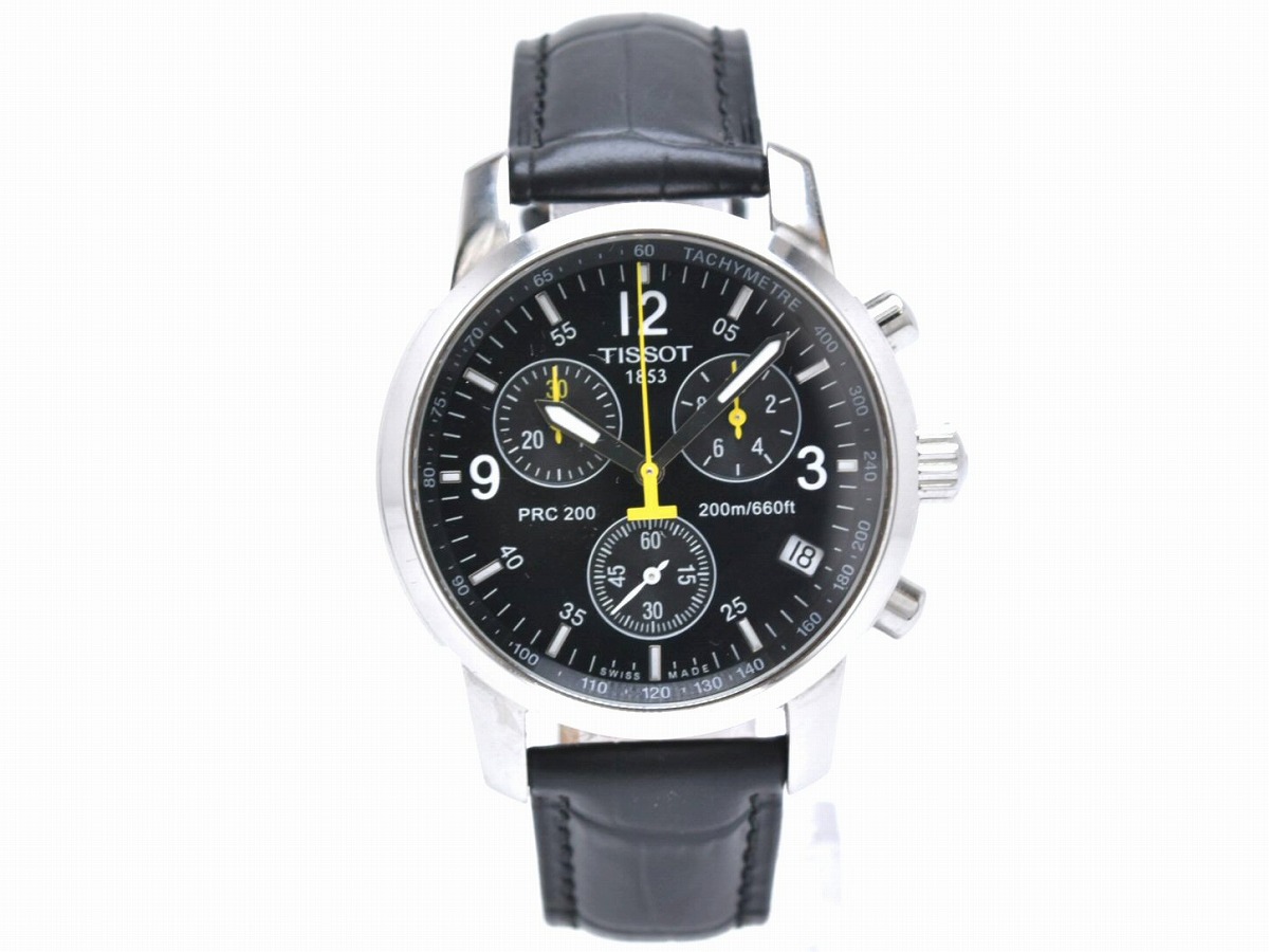 楽天市場】【ウォッチ】TISSOT ティソ クロノグラフ デイト ブラック