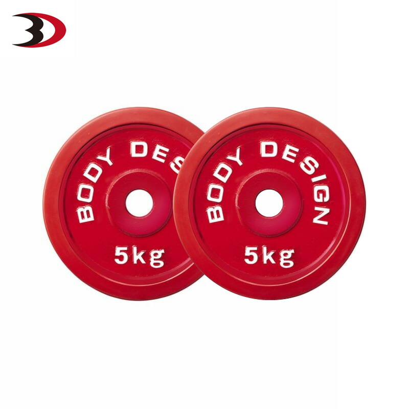 楽天市場】BODYDESIGN（ボディデザイン）レッドラバープレート5kg2枚