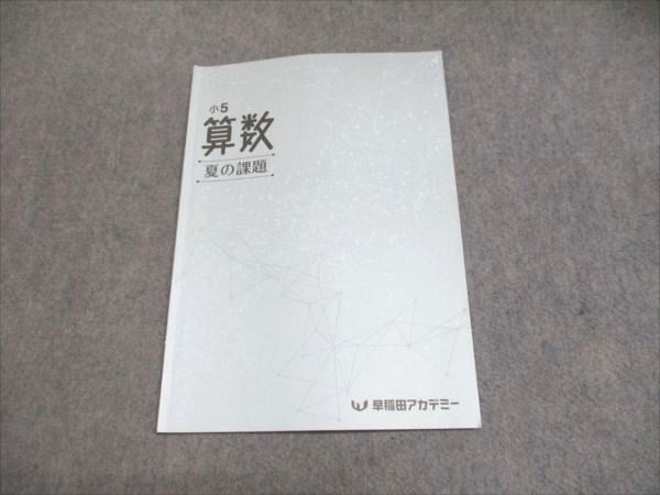 楽天市場】早稲田アカデミー 小5 算数 夏の課題 2023 007m2B : 参考書