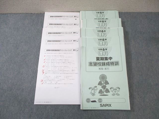 胡珺 ③サピックス6年教材4教科フルセット+大量プリント等 デイリー