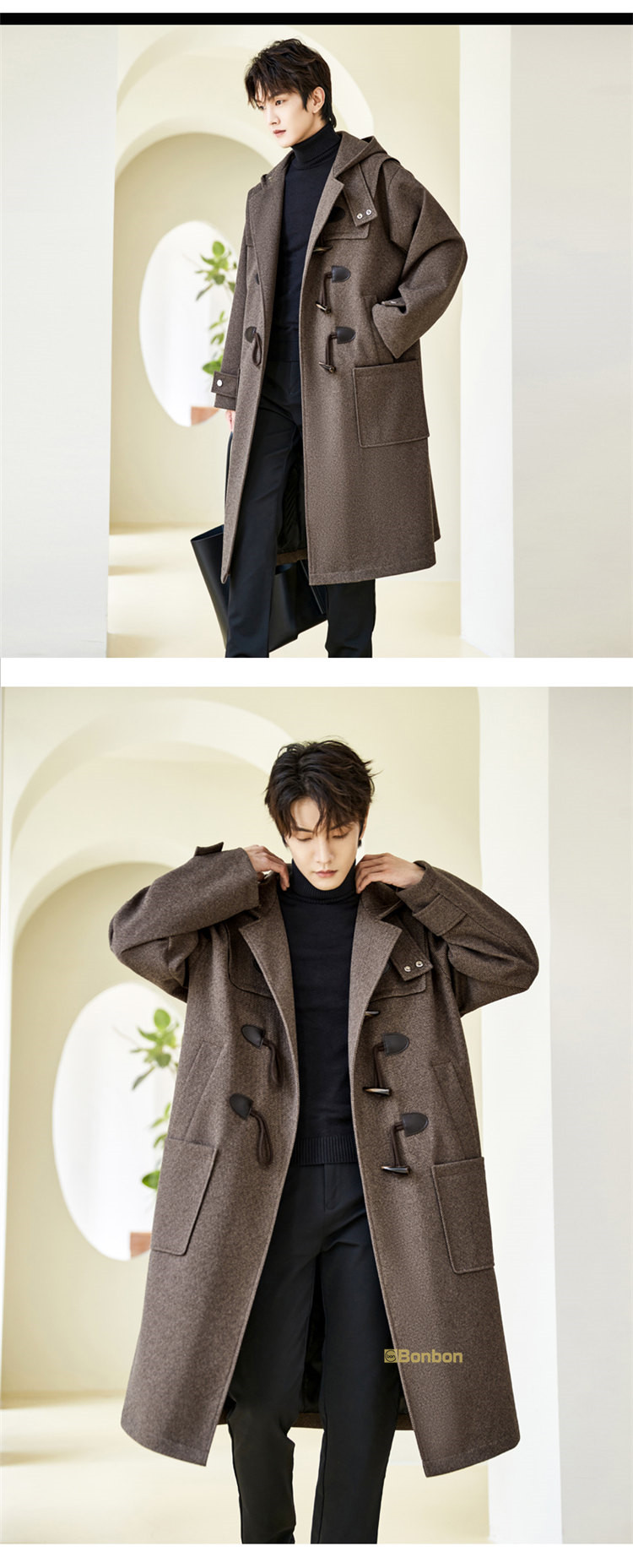 楽天市場】スクールコート メンズ コート ダッフルコート ロング丈