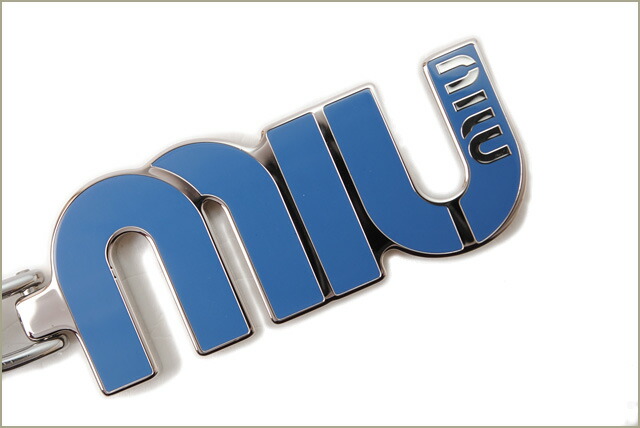 楽天市場】ミュウミュウ キーリング/キーホルダー miumiu ロゴモチーフ