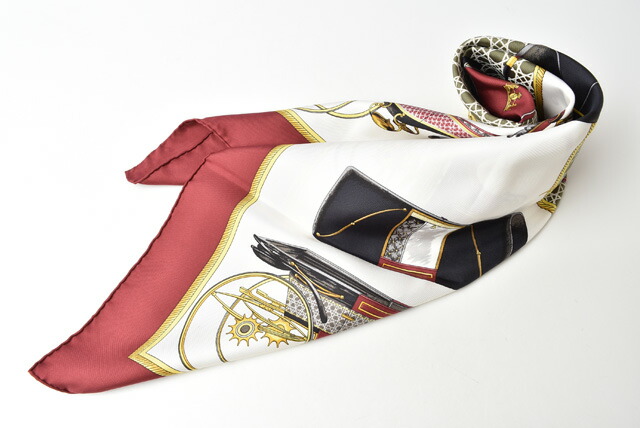 楽天市場】エルメス スカーフ HERMES スカーフ カレ90 シルクツイル