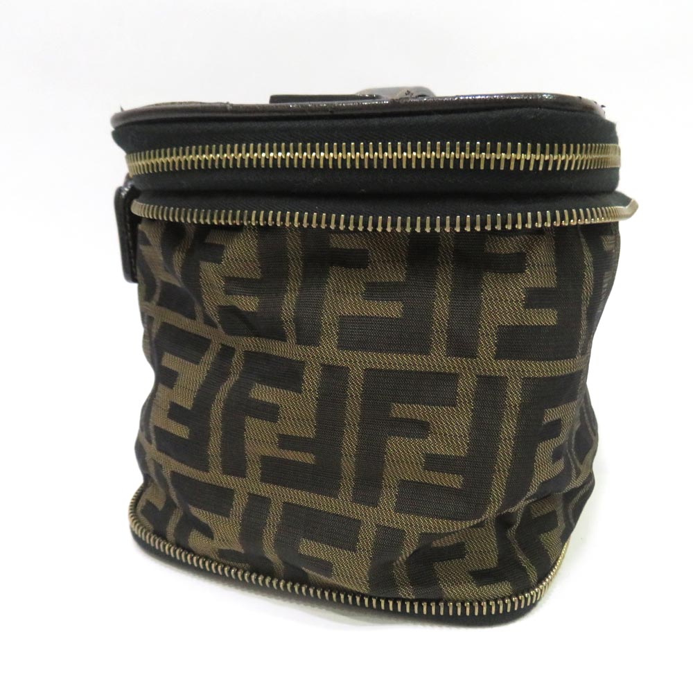 楽天市場】中古 フェンディ ズッカ柄 バニティバッグ ポーチ ABランク
