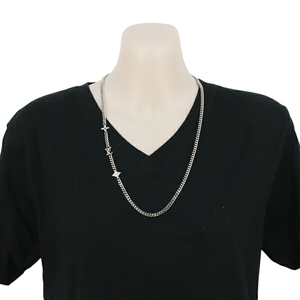 楽天市場】【新品】 ルイヴィトン ネックレス モノグラム ロウ メタル