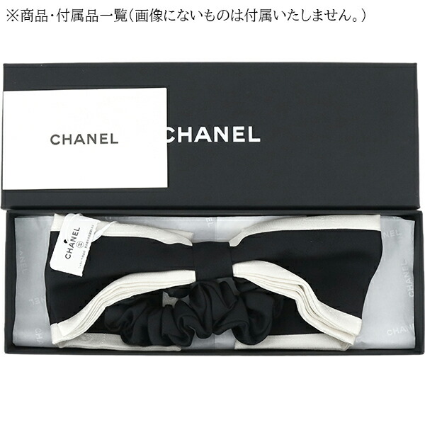 楽天市場】シャネル シュシュ リボン カメリア シルク ブラック