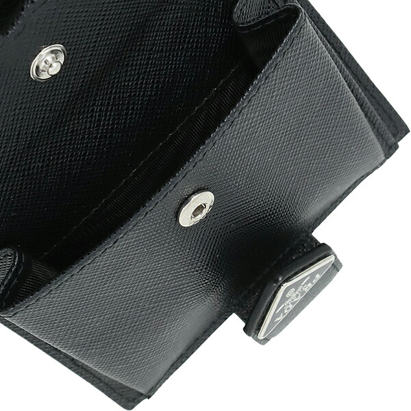 楽天市場】【新品】 プラダ 二つ折り財布 サフィアーノ タブ レザー