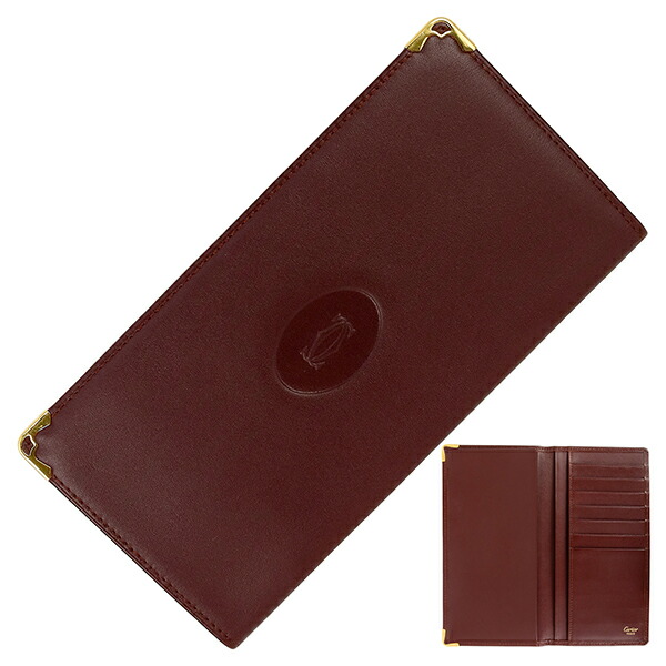 楽天市場】【未使用品】 カルティエ 長財布 小銭入れ無し 札入れ