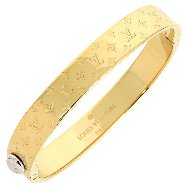 楽天市場】【美品】 ルイヴィトン ブレスレット カフ ナノグラム S