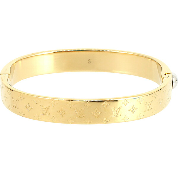 楽天市場】【美品】 ルイヴィトン ブレスレット カフ ナノグラム S