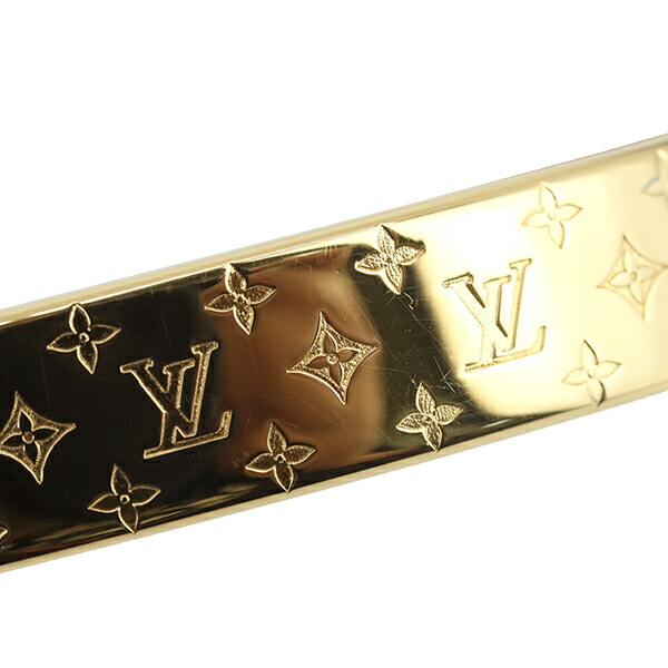 楽天市場】【美品】 ルイヴィトン ブレスレット カフ ナノグラム S