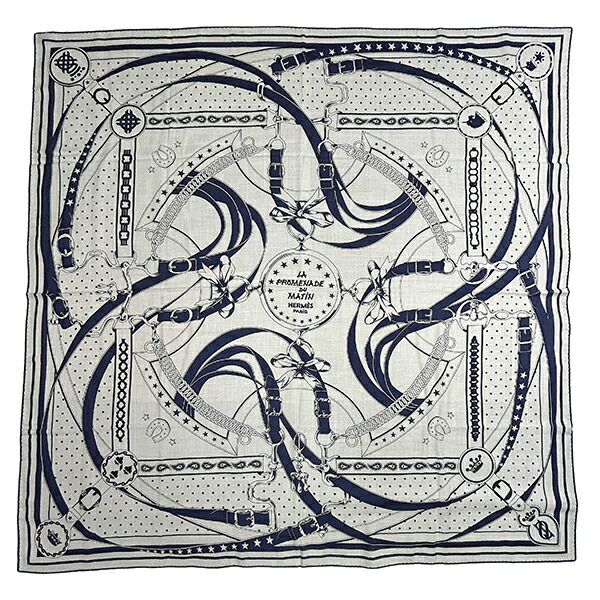 楽天市場】【超美品】 エルメス ショール カレ ジェアン 140 朝の散歩