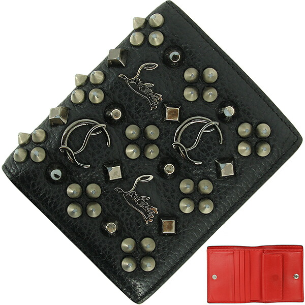 楽天市場】クリスチャン ルブタン 二つ折り財布 マルチスタッズ