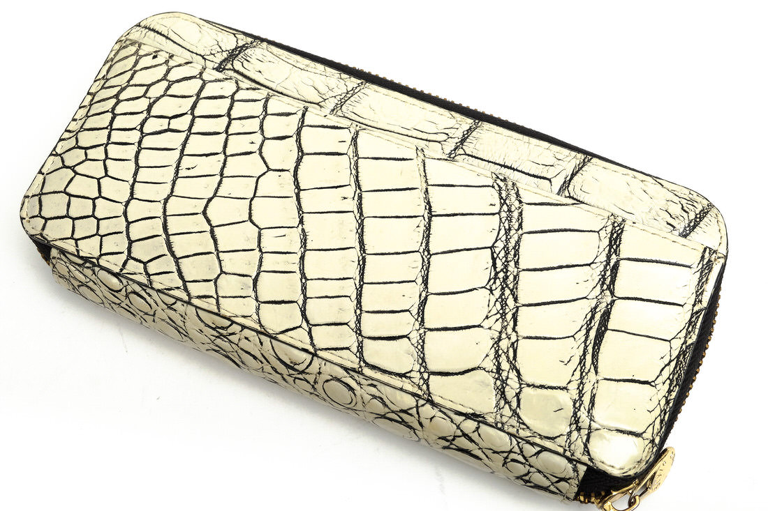 楽天市場】STYLE CROCO 長財布 スタイルクロコ 谷染め 目地染め バニラ