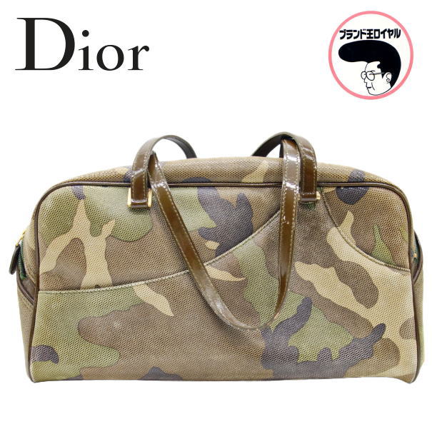楽天市場】ディオール Dior 迷彩ボストンバッグ カモフラ柄【中古