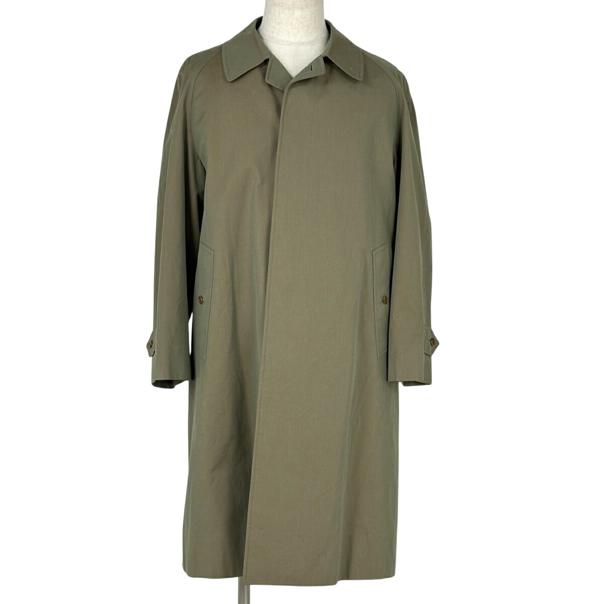 楽天市場】バーバリー ステンカラーコート カーキの通販