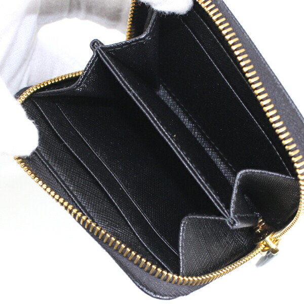 楽天市場】プラダ 小銭入れ コインケース ラウンドファスナー 黒