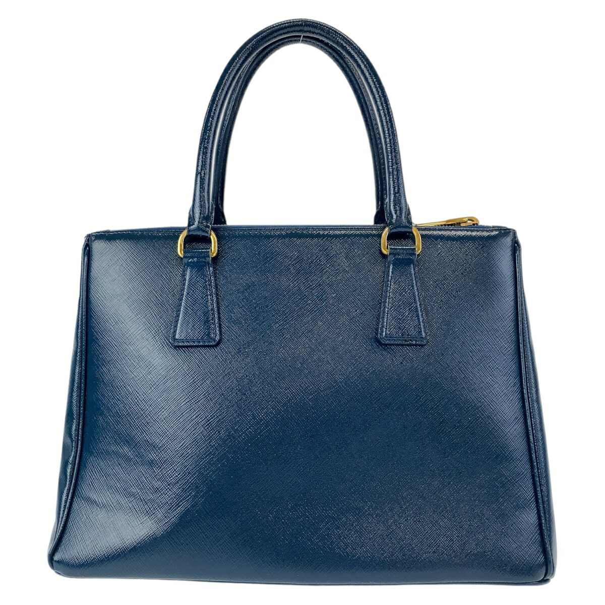 楽天市場】美品 PRADA プラダ サフィアーノ 三角ロゴプレート ブルー