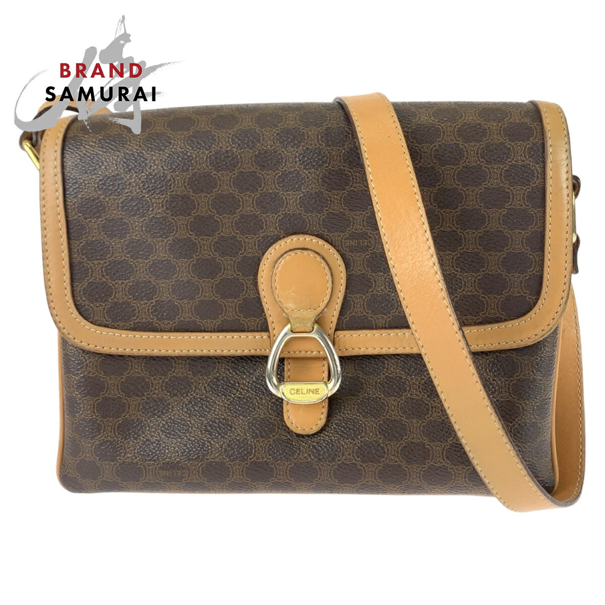 楽天市場】美品 CELINE セリーヌ ヴィンテージ マカダム柄 ブラウン