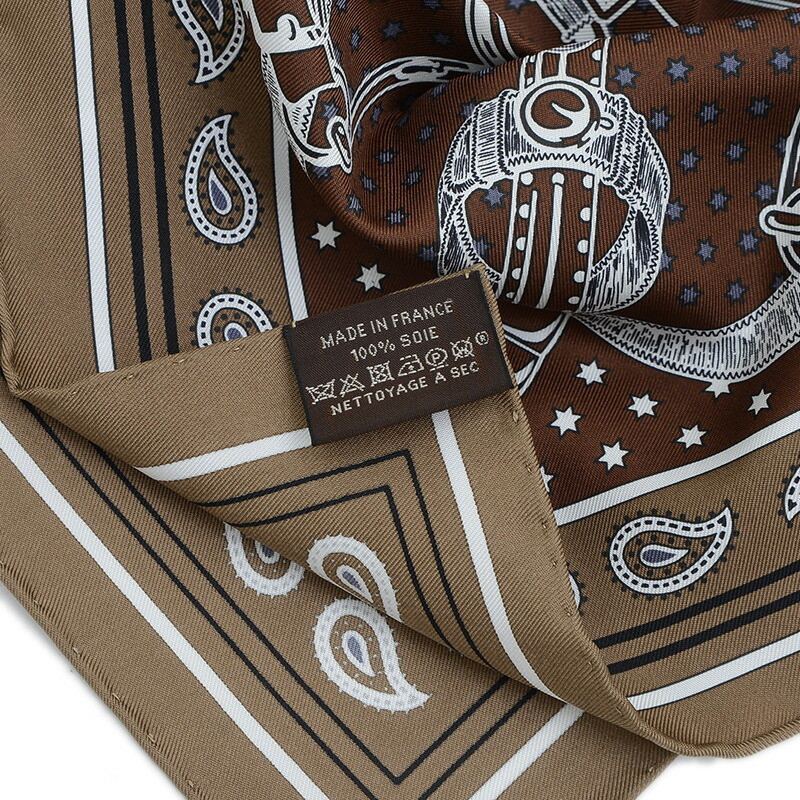 楽天市場】【未使用品】エルメス カレ55 バンダナ エプロンドール