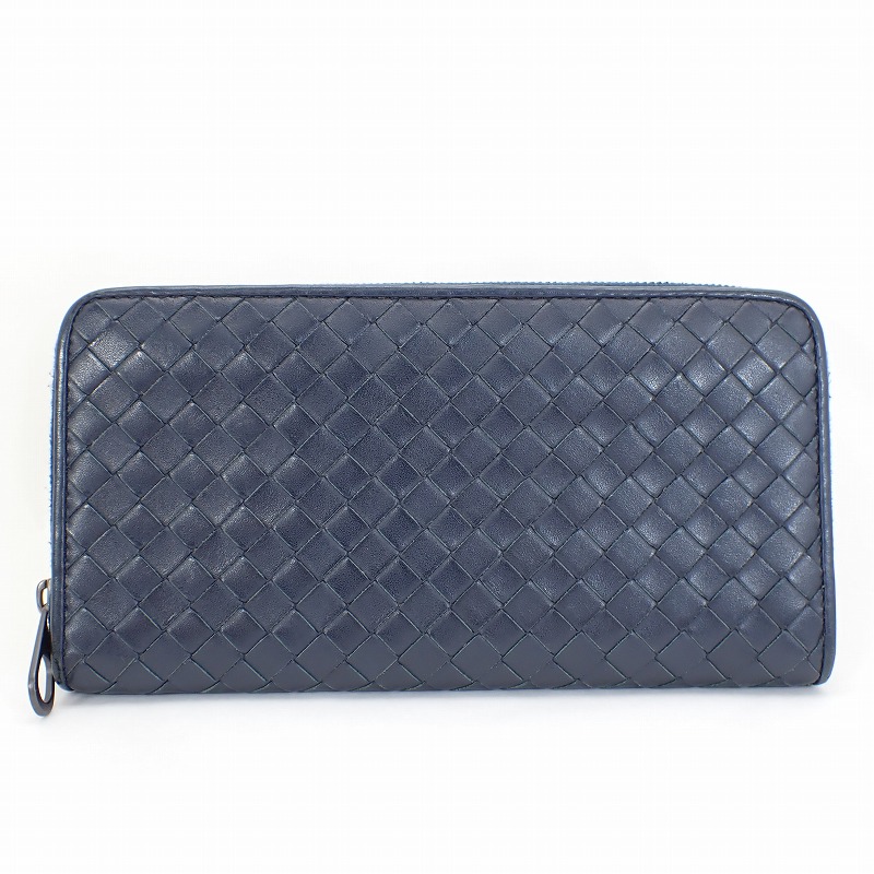 楽天市場】ボッテガ 長財布 ダークネイビーの通販