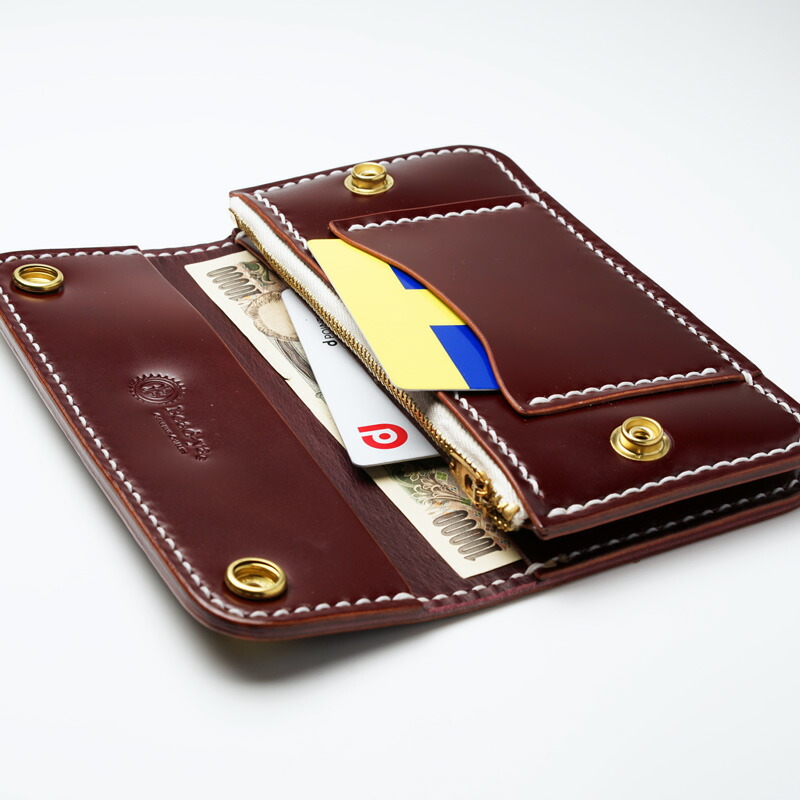 楽天市場】トラッカーズウォレット コードバン バーガンディ【長財布