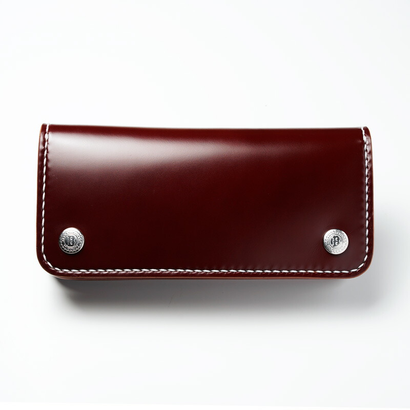 楽天市場】ロングトラッカーズウォレット コードバン バーガンディ【長