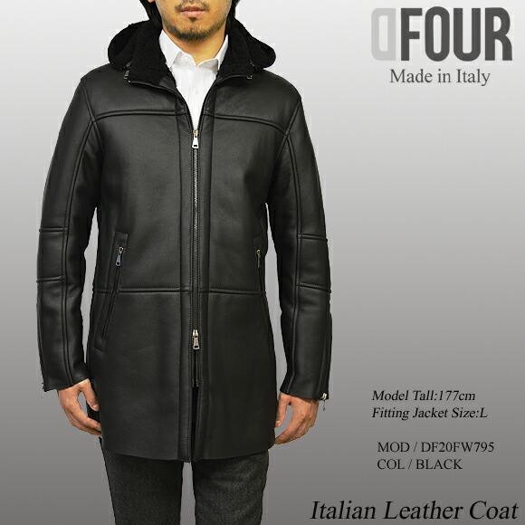 楽天市場】ムートンコート メンズ イタリア製 本革 ムートンジャケット