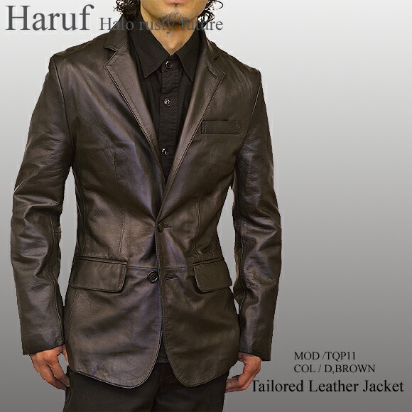 楽天市場】テーラードジャケット メンズ 2Bテーラード 本革 レザー