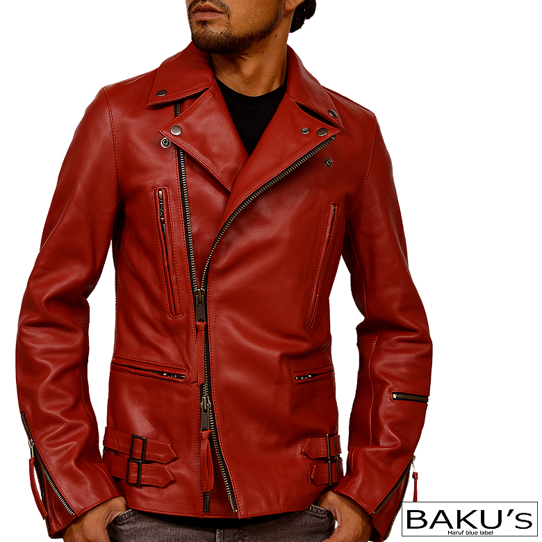 楽天市場】本革 ダブルライダースジャケット レザージャケット 革