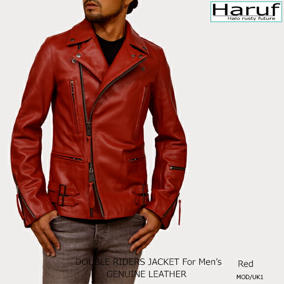 楽天市場】本革 ダブルライダースジャケット レザージャケット 革