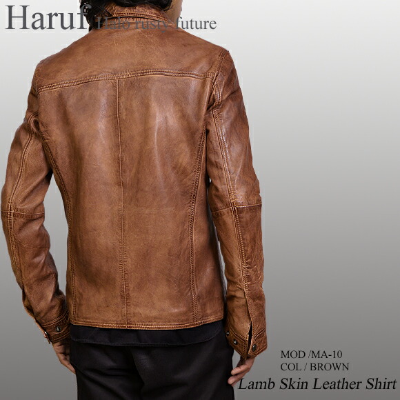 楽天市場】レザーシャツジャケット レザージャケット メンズ 本革 革