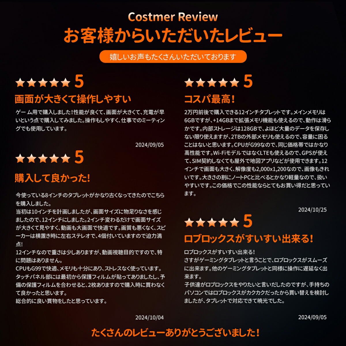 楽天市場】☆19000円クーポン配布中☆ タブレット 12インチ Android 14