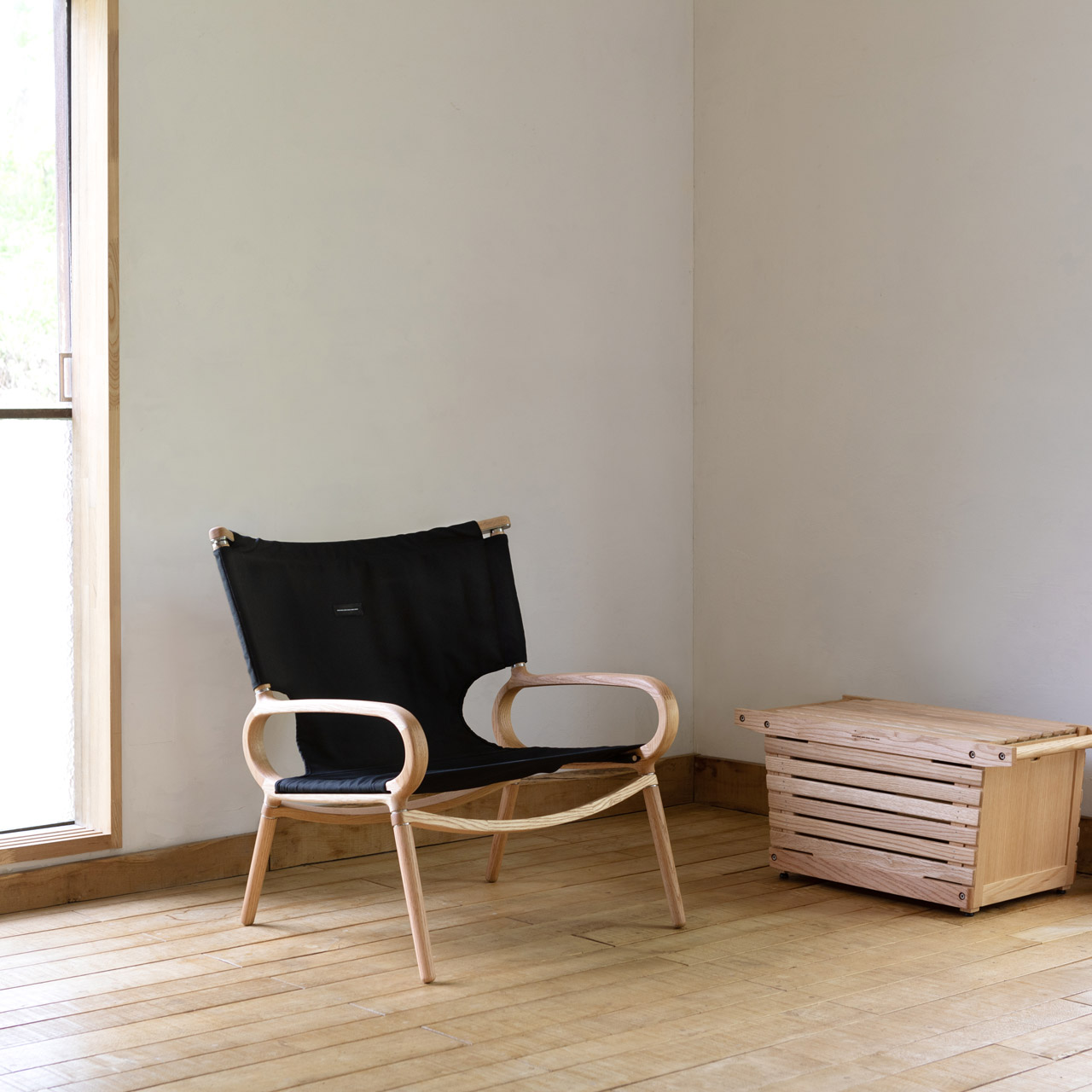 楽天市場】IKIKI イキキ グランドチェア オーク キャンバスブラック