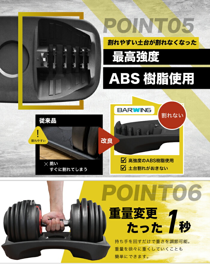 楽天市場】改良モデル 可変式ダンベル 24kg 2個セット レッド 15段階