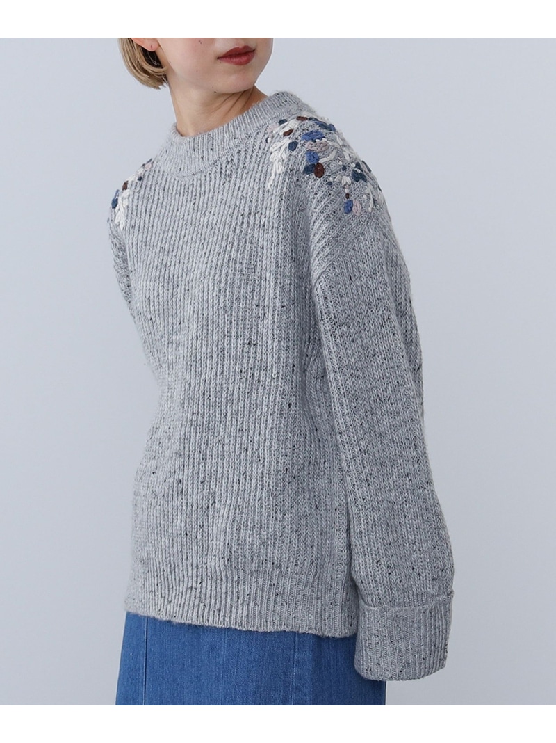 楽天市場】【SALE／30%OFF】ハンド刺繍 ニットプルオーバー BEAMS